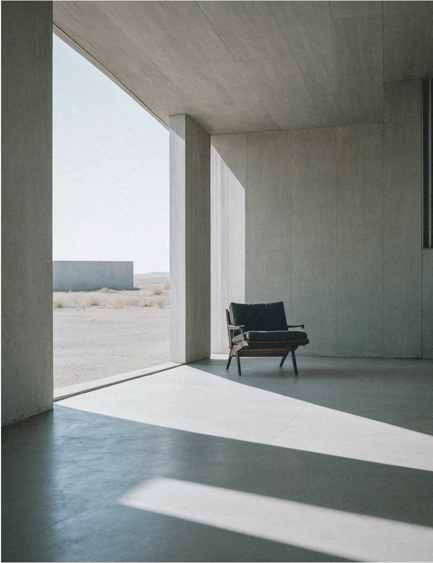 Architectural reference: a framed interior opening